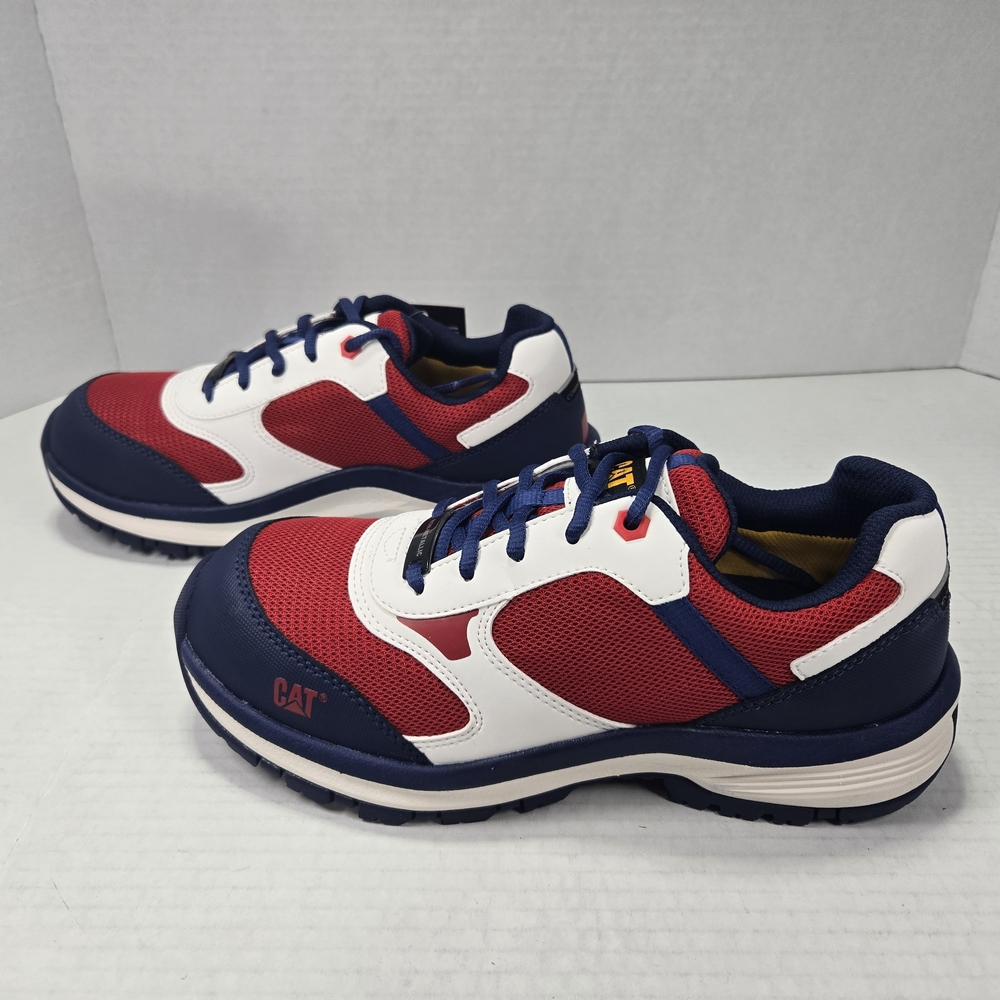 Caterpillar Quake Composite Safety Toe Red Work Sneakers Women's Size 6 Wide - Picture 3 of 13
